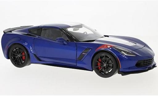 Chevrolet Corvette 1/18 AUTOart (C7) Grand Sport azul/blanco 2017 coche miniatura