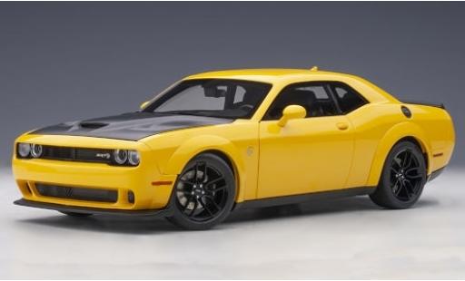 Coche miniatura Dodge Challenger 1/18 AUTOart SRT Hellcat Widebody amarillo/matt-negro 2018 Dodge Challenger 1/18 AUTOart SRT Hellcat Widebody amarillo/matt-negro 2018 coche miniatura