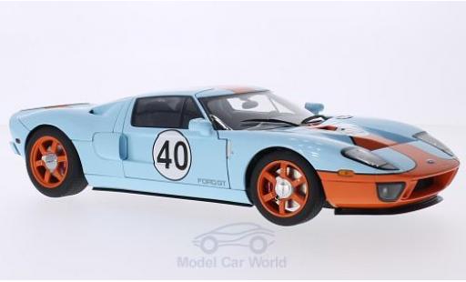 Coche miniatura Ford GT 1/18 AUTOart azul/naranja 2004 Ford GT 1/18 AUTOart azul/naranja 2004 coche miniatura