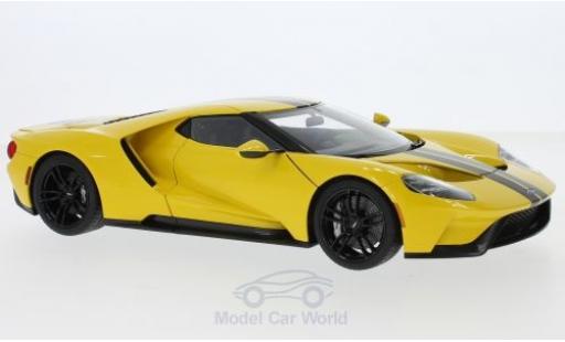 Ford GT 1/18 AUTOart amarillo/negro 2017 coche miniatura
