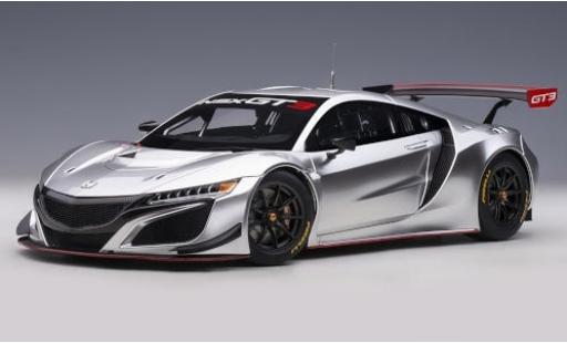 Honda NSX 1/18 AUTOart GT3 gris 2018 Plain Body Version coche miniatura