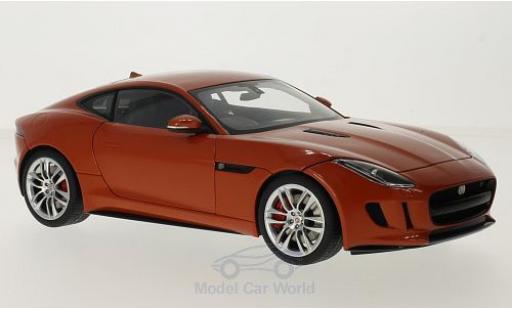 Jaguar F-Type 1/18 AUTOart R Coupe metalico naranja RHD 2015 coche miniatura