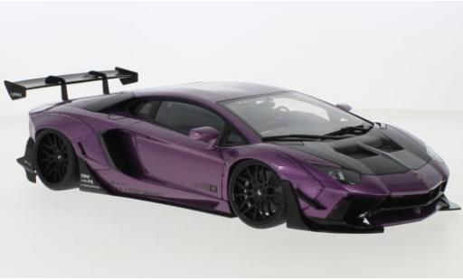 Lamborghini Aventador 1/18 AUTOart LB-Works Limited Edition metallise violett/carbon 1:18 coche miniatura