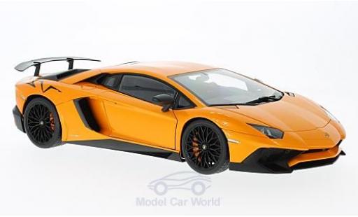 Coche miniatura Lamborghini Aventador 1/18 AUTOart LP750-4 SV metalico naranja 2015 Lamborghini Aventador 1/18 AUTOart LP750-4 SV metalico naranja 2015 coche miniatura