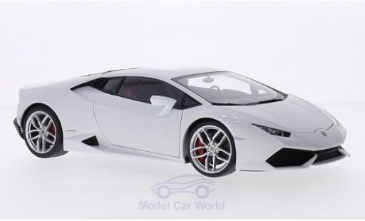 Coche miniatura Lamborghini Huracan 1/18 AUTOart LP610-4 metalico blanco 2014 Lamborghini Huracan 1/18 AUTOart LP610-4 metalico blanco 2014 coche miniatura