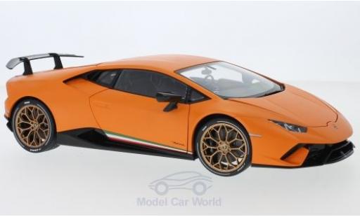 Coche miniatura Lamborghini Huracan 1/18 AUTOart Performante matt-naranja 2017 Lamborghini Huracan 1/18 AUTOart Performante matt-naranja 2017 coche miniatura