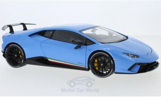 Coche miniatura Lamborghini Huracan 1/18 AUTOart Performante metalico azul 2017 Lamborghini Huracan 1/18 AUTOart Performante metalico azul 2017 coche miniatura