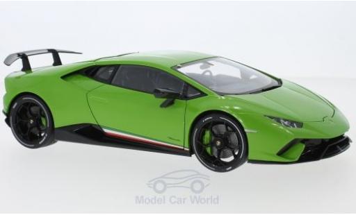 Coche miniatura Lamborghini Huracan 1/18 AUTOart Performante metalico verde 2017 Lamborghini Huracan 1/18 AUTOart Performante metalico verde 2017 coche miniatura