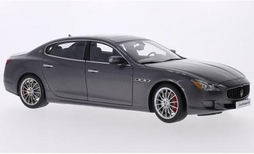 Coche miniatura Maserati Quattroporte 1/18 AUTOart GTS metalico gris 2015 Maserati Quattroporte 1/18 AUTOart GTS metalico gris 2015 coche miniatura