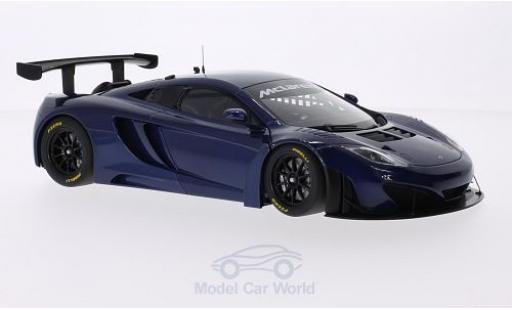 McLaren MP4-12C 1/18 AUTOart GT3 metalico azul RHD 2011 coche miniatura
