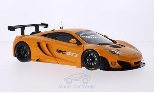 McLaren MP4-12C 1/18 AUTOart GT3 metalico naranja RHD 2011 Presentation Car coche miniatura