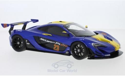 Coche miniatura McLaren P1 1/18 AUTOart GTR metalico azul/amarillo 2015 McLaren P1 1/18 AUTOart GTR metalico azul/amarillo 2015 coche miniatura