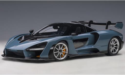 Coche miniatura McLaren Senna 1/18 AUTOart metalico azul/carbon 2018 McLaren Senna 1/18 AUTOart metalico azul/carbon 2018 coche miniatura