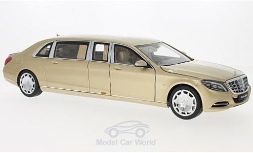 Coche miniatura Mercedes CLA 1/18 AUTOart Maybach Classe S (S600) Pullman gold 2016 Mercedes CLA 1/18 AUTOart Maybach Classe S (S600) Pullman gold 2016 coche miniatura