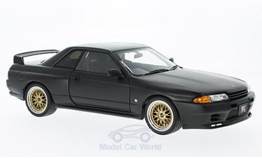 Coche miniatura Nissan Skyline 1/18 AUTOart GT-R (R32) matt-negro RHD Tuned Version ohne Vitrine Nissan Skyline 1/18 AUTOart GT-R (R32) matt-negro RHD Tuned Version ohne Vitrine coche miniatura