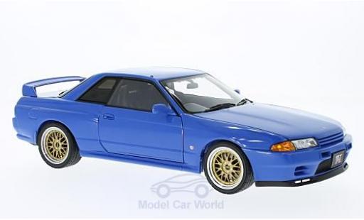 Coche miniatura Nissan Skyline 1/18 AUTOart GT-R (R32) V-Spec II azul RHD Tuned Version Nissan Skyline 1/18 AUTOart GT-R (R32) V-Spec II azul RHD Tuned Version coche miniatura