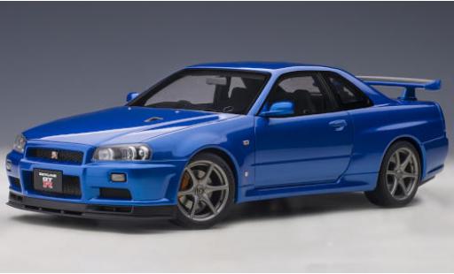 Coche miniatura Nissan Skyline 1/18 AUTOart GT-R V-Spec II (R34) metalico azul RHD Nissan Skyline 1/18 AUTOart GT-R V-Spec II (R34) metalico azul RHD coche miniatura