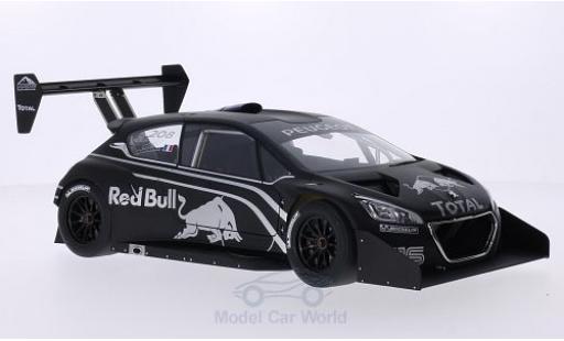 Peugeot 208 T16 1/18 AUTOart T16 matt-negro/Dekor International Hill Climb Pikes Peak Präsentationsfahrzeug coche miniatura