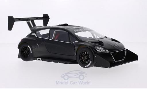 Peugeot 208 T16 1/18 AUTOart T16 matt-negro Pikes Peak 2013 Plain Body Version coche miniatura