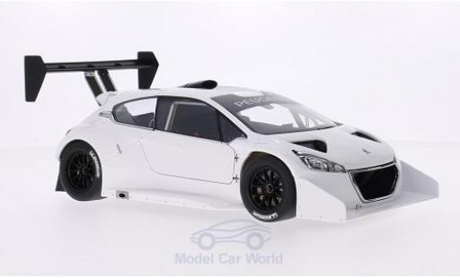 Peugeot 208 T16 1/18 AUTOart T16 blanco Pikes Peak 2013 Plain Body Version coche miniatura