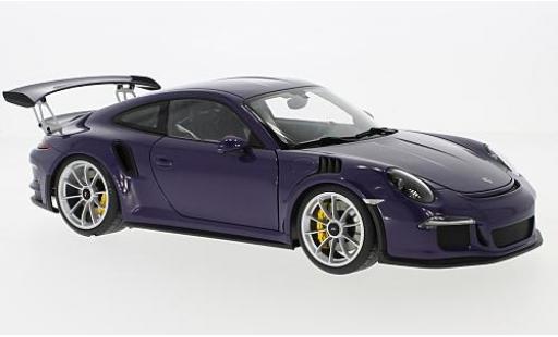 Porsche 991 GT3 RS 1/18 AUTOart 911 () GT3 RS purpura 2016 coche miniatura