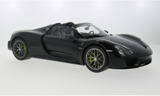 Coche miniatura Porsche 918 1/12 AUTOart Spyder Weissach Package schwarz 1:12 Porsche 918 1/12 AUTOart Spyder Weissach Package schwarz 1:12 coche miniatura