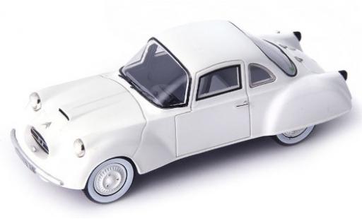 Coche miniatura Citroen 2CV 1/43 AutoCult DF Coupe blanco 1956 Citroen 2CV 1/43 AutoCult DF Coupe blanco 1956 coche miniatura