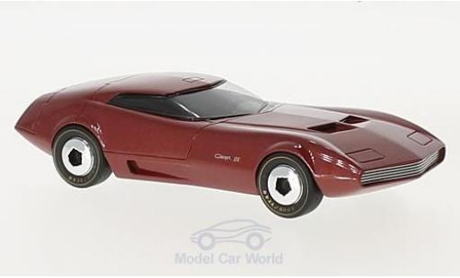Dodge Charger 1968 1/43 AutoCult III metalico rojo 1968 coche miniatura