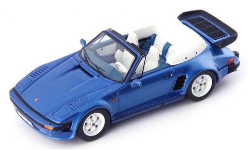 Porsche 930 1/43 AutoCult 911 SE Flatnose Cabriolet metalico azul 1988 coche miniatura