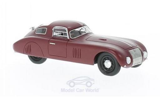 Coche miniatura Fiat 1500 1/43 AutoCult Barchetta Kompressor rojo 1943 Fiat 1500 1/43 AutoCult Barchetta Kompressor rojo 1943 coche miniatura