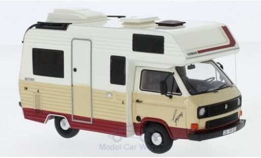 Coche miniatura Volkswagen T3 1/43 AutoCult Karmann Gipsy beige/rojo 1983 Volkswagen T3 1/43 AutoCult Karmann Gipsy beige/rojo 1983 coche miniatura