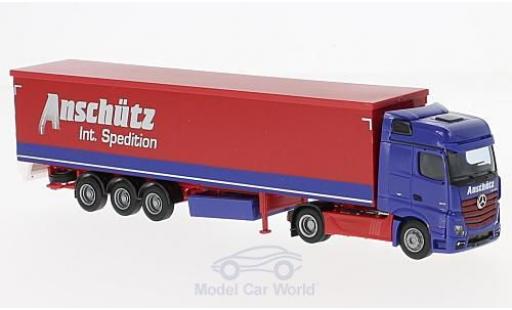 Coche miniatura Mercedes Actros 1/87 AWM 2 Big. Aerop. Anschütz Schubb.-SZ Mercedes Actros 1/87 AWM 2 Big. Aerop. Anschütz Schubb.-SZ coche miniatura