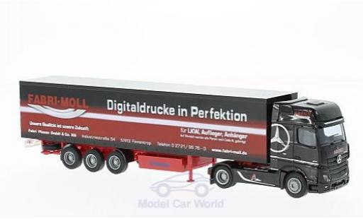 Coche miniatura Mercedes Actros 1/87 AWM 2 Giga / Aerop. Arens Gardinenplanen-SZ Mercedes Actros 1/87 AWM 2 Giga / Aerop. Arens Gardinenplanen-SZ coche miniatura