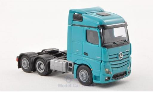 Coche miniatura Mercedes Actros 1/87 AWM 2 Streamspace/Aerop. türkis Solo-Zugmaschine 3-achig türkis Mercedes Actros 1/87 AWM 2 Streamspace/Aerop. türkis Solo-Zugmaschine 3-achig türkis coche miniatura