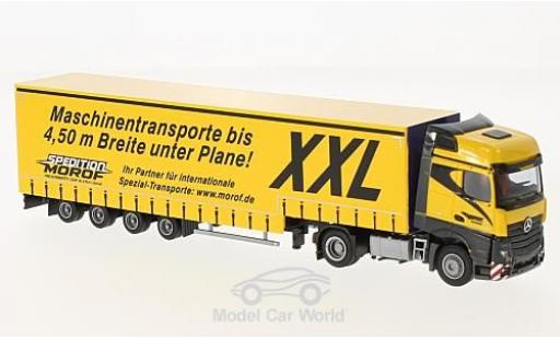 Coche miniatura Mercedes Actros 1/87 AWM 2 Big./Aerop. Morof Jumbo-G-KSZ Mercedes Actros 1/87 AWM 2 Big./Aerop. Morof Jumbo-G-KSZ coche miniatura