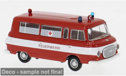 Coche miniatura Barkas B 1000 Bus 1960 Feuerwehr 1/87 Brekina