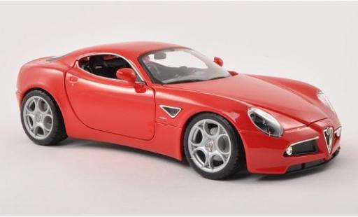 Alfa Romeo 8C 1/18 Burago Competizione rojo 2007 coche miniatura