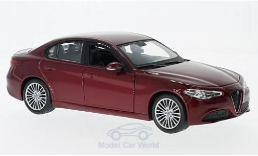 Alfa Romeo Giulia 1/24 Burago metalico rojo coche miniatura