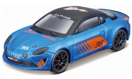 Coche miniatura Alpine A110 1/43 Burago Cup metalico azul/matt-negro No.36 2019 Alpine A110 1/43 Burago Cup metalico azul/matt-negro No.36 2019 coche miniatura