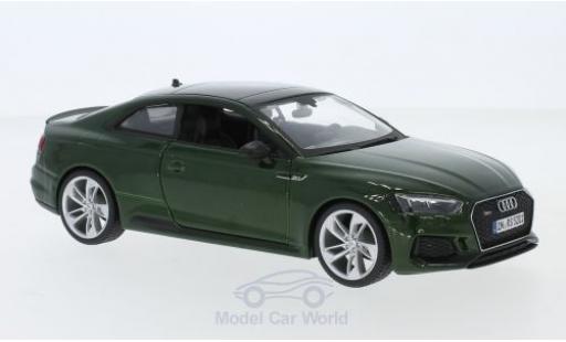 Audi RS5 1/24 Burago RS 5 metalico verde 2019 coche miniatura