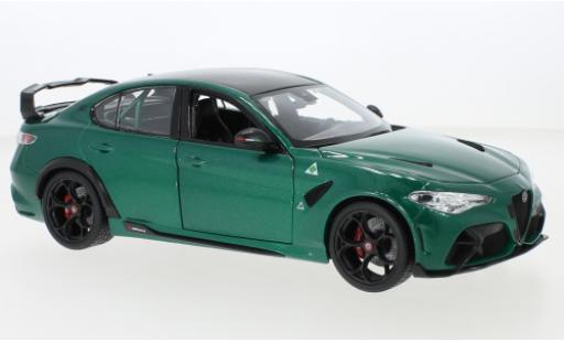 Alfa Romeo Giulia 1/18 Burago GTAm metallise verde 2020 coche miniatura
