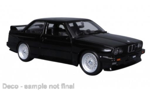 Coche miniatura Bmw M3 1/24 Burago Bburago (E30) negro 1988 Bmw M3 1/24 Burago Bburago (E30) negro 1988 coche miniatura