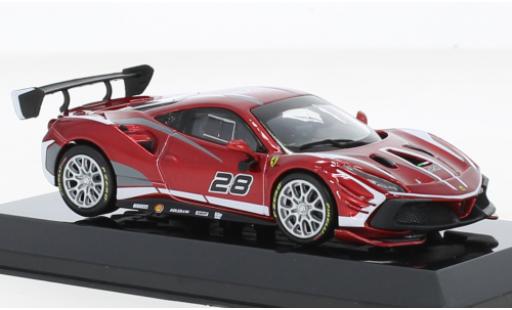 Coche miniatura Ferrari 488 1/43 Burago Challenge Evo No.28 2020 Ferrari 488 1/43 Burago Challenge Evo No.28 2020 coche miniatura