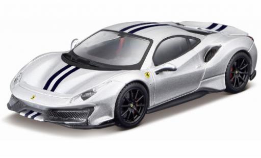 Coche miniatura Ferrari 488 1/43 Burago Pista d/azul foncé 2018 Ferrari 488 1/43 Burago Pista d/azul foncé 2018 coche miniatura