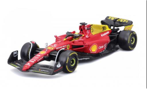 Ferrari F1 1/18 Burago -75 No.16 Scuderia formule 1 GP Monza 2022 coche miniatura