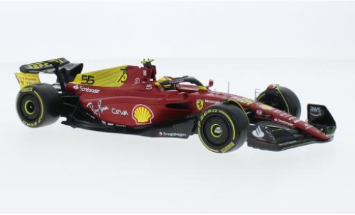 Coche miniatura Ferrari F1 1/43 Burago -75 No.55 Scuderia formule 1 GP Monza 2022 Ferrari F1 1/43 Burago -75 No.55 Scuderia formule 1 GP Monza 2022 coche miniatura