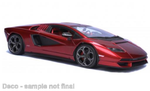 Coche miniatura Lamborghini Countach 1/24 Burago Bburago LPI 800-4 metallise rouge 2023 Lamborghini Countach 1/24 Burago Bburago LPI 800-4 metallise rouge 2023 coche miniatura