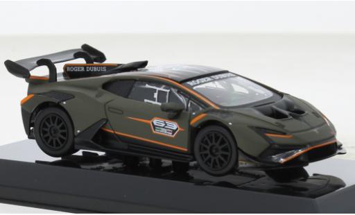 Coche miniatura Lamborghini Huracan 1/43 Burago Super Trofeo Evo 2 mattoliv No.63 Roger Dubuis Lamborghini Huracan 1/43 Burago Super Trofeo Evo 2 mattoliv No.63 Roger Dubuis coche miniatura