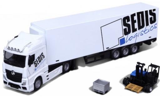 Coche miniatura Mercedes Actros 1/43 Burago blanco/Dekor Sedis Logistics Mercedes Actros 1/43 Burago blanco/Dekor Sedis Logistics coche miniatura