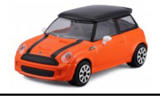 Coche miniatura Mini Cooper 1/43 Burago S naranja/negro Mini Cooper 1/43 Burago S naranja/negro coche miniatura